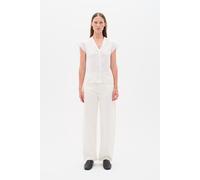Kurzarm-Bluse Feminine Form Pure White EU 38 / UK 10