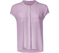 Kurzarmbluse HEINE, Damen, Gr. 42, lila (flieder), 100% Polyester, unifarben, Rundhals, Blusen (75934104-42) flieder