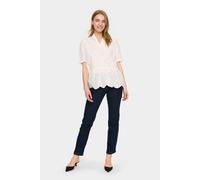 Kurzarm-Bluse Gerade Passform Ice white L