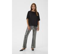 Kurzarmbluse KAFFE "Kurzarm-Bluse KAlotte", Damen, Gr. 34, schwarz (schwarz deep), Obermaterial: 100% Polyester PES., Blusen (70728546-34) schwarz deep