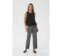 Kurzarmbluse KAFFE "Kurzarm-Bluse KAolga", Damen, Gr. 44, schwarz (schwarz deep), Obermaterial: 100% Polyester PES., Blusen (11785043-44) schwarz deep