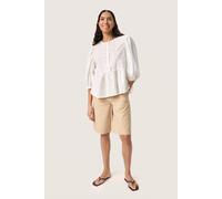 Kurzarm-Bluse Lockere Passform Broken White offwhite L