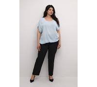Kurzarm-Bluse Loose fit Celestial Blue light blue EU 52 / UK 24