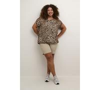Kurzarm-Bluse Loose fit Classic Leopard EU 50 / UK 22