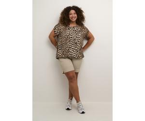 Kurzarm-Bluse Loose fit Classic Leopard EU 50 / UK 22