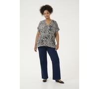 Kurzarm-Bluse Loose fit Moonstruck / Black Animal EU 50 / UK 22
