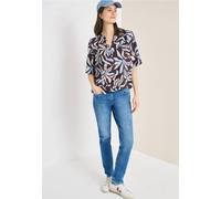 Kurzarm Bluse mit floralem Muster