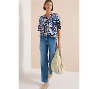 Kurzarm Bluse mit Multicolor Print