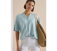 Schlupfbluse CECIL, Damen, Gr. S (38), crystal mint, Web, Obermaterial: 100% Viskose, figurumspielend hüftbedeckend, V-Ausschnitt, Blusen Schlupfbluse, Elastischer Saum (22189205-S) crystal mint