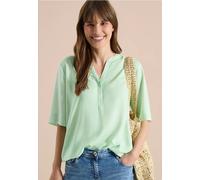 Cecil Kurzarmbluse Damen, unifarben Juicy Lime, 100% Viskose, Rundhals, Gr. XL (44)