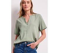 Kurzarm Bluse mit Turn-Up