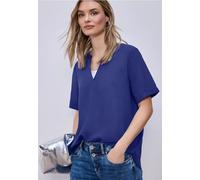 Kurzarm Bluse mit Turn-Up