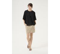 Kurzarm-Bluse Relaxed fit Blac S