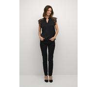 Kurzarm-Bluse Straight fit black EU 46 / UK 18