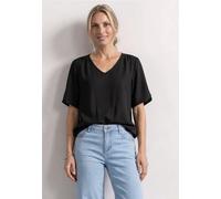 Kurzarm Blusenshirt mit V-Neck