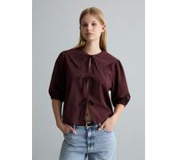 Kurzarm-Crinkle-Matrosenbluse regular L