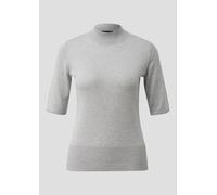 Kurzarm-Feinstrickpullover aus Viskose mit Glitzergarn 32 grau 2173047.9400.32