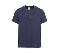Camel Active Henleyshirt NOS Henley 1/2 Herren Kurzarm aus reiner Baumwolle Dunkelblau XXL