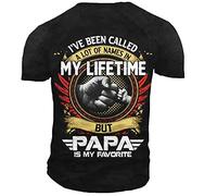 Kurzarm Herren Sommer Druck Rundhals Casual T-Shirt Herren Druck T-Shirt Herren Mode Muster Täglicher Verschleiß Sportshirt Herren Regular Fit B-Black XXL