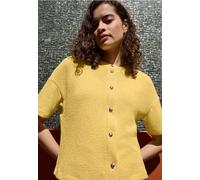 Kurzjacke STREET ONE STUDIO, Damen, Gr. 44, snap gelb, Stoff, 78% Polyester, 18% Viskose, 4% Elasthan, unifarben, normal normal, Rundhals, abgesteppt, Jacken Kurzjacke (29538745-44) snap gelb