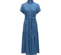 Kurzarm Jeanskleid mit Bindeband "Liora Denim" Blue XL
