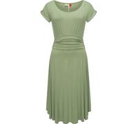 Sommerkleid RAGWEAR "Yvone Solid", Damen, Gr. XXL (44), Normalgrößen, grün, Material: 95% Viskose, 5% Elasthan, figurbetont knieumspielend, Rundhals, Ärmel ohne Ärmelschlitz, Kleider Sommerkleid, leic