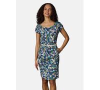 Shirtkleid RAGWEAR "Lilithe YOUMODO", Damen, Gr. L (40), Normalgrößen, indigo, Material 50% Baumwolle, 50% Modal, tailliert knieumspielend, Rundhals, Ärmel ohne Ärmelschlitz normaler Saum, Kleider Shi