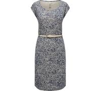 Shirtkleid RAGWEAR "Lilithe YOUMODO", Damen, Gr. L (40), Normalgrößen, blau (dunkelblau), 50% Baumwolle, 50% Modal, tailliert knieumspielend, Rundhals, Ärmel ohne Ärmelschlitz normaler Saum, Kleider S