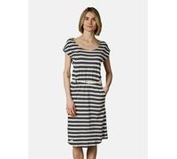 Kurzarm Midikleid mit Taillengürtel "Lilithe" Navy26 L