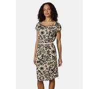 Kurzarm Midikleid mit Taillengürtel "Lilithe" Sand26 XS