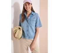 Kurzarm Overshirt mit Knopfleiste