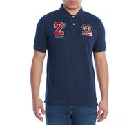 La Martina Poloshirt für Herren, kurzärmelig, normale Passform, YMP315-PK031. Poloshirt für Herren, Poloshirt für Herren, aus Baumwolle, Poloshirt für Herren, T-shirt, Polohemd mit V-Ausschnitt für
