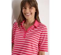 Kurzarm Poloshirt mit Streifen