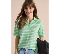 Kurzarm Poloshirt mit Streifen