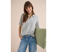 Kurzarm Poloshirt mit Streifen