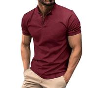 Kurzarm-Poloshirts für Herren - Business-Revers-Shirt, solide Arbeit, Poloshirt, normale Passform, formelle Tops, lässig, einfarbig, Polos, Outdoor-Freizeithemden, Umlegekragen, Bluse, bügelfreies