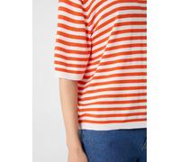 Kurzarm-Pullover aus Feinstrick im Boxy Fit orange 34