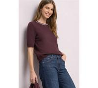 Kurzarm Pullover mit Kontrastdetail