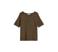 Marc O'Polo Regular Fit Pullover aus Baumwoll-Leinen-Mix in Mittelbraun, Größe XL