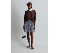 Kurzarm-Pullover relaxed rot L