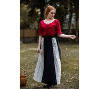 Kurzarm-Rüschenbluse Bordeaux "Bea" S