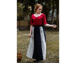 Kurzarm-Rüschenbluse Bordeaux ""Bea"" S
