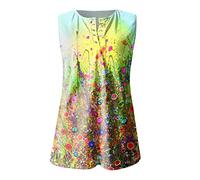 Kurzarm Shirt Damen Damen Bluse Sommer Snoopy T-Shirt Damen Sommer Top Damen Locker Leinenbluse Damen Sommer Klamotten Teenager Mädchen Große Größen Damen Kimono Damen Strand (3-Yellow, M)