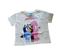 Kurzarm-Shirt für Mädchen | "Bluey" | Rosa oder Gelb | gelb,104