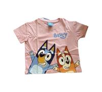 Kurzarm-Shirt für Mädchen | "Bluey" | Rosa oder Gelb | rosa,98