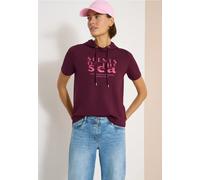 Kurzarm Shirt mit Kapuze und Wording