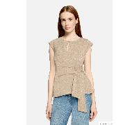 Kurzarmshirt CARTOON "Damen mit Lurexfaden", Damen, Gr. 38, nature, silber, Obermaterial: 76% Baumwolle, 15% Polyester, 9% Polyester, loose fit normal, Rundhals, Shirts (82814362-38) nature, silber