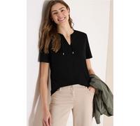Tunikashirt CECIL, Damen, Gr. XS (36), schwarz, Web, 100% Baumwolle, unifarben, comfort fit normal, Rundhals, abgesteppt, Shirts, im Tunika-Style (91241717-XS) schwarz