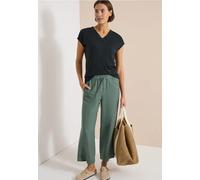Kurzarm Shirt mit V-Neck in Unifarbe