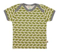 Kurzarm Shirt Wale grün 86/92